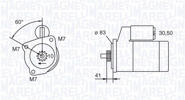 MAGNETI MARELLI Starteris 063111033010